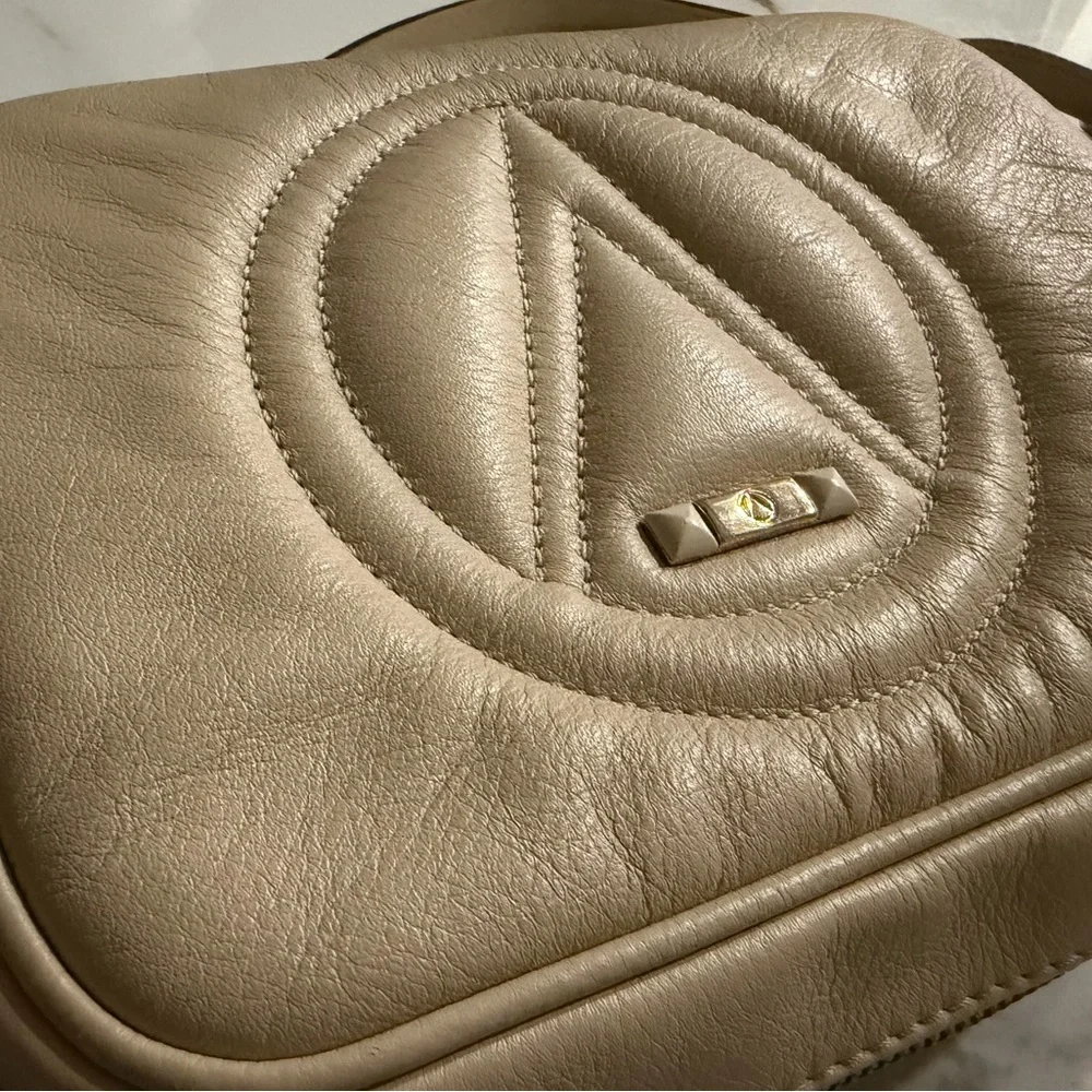Valentino Cream Leather Crossbody Bag - Picture 3 of 5